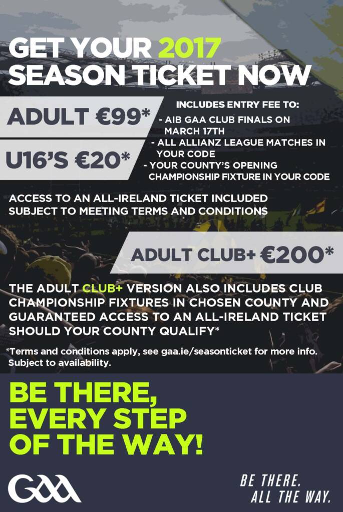 Get Your 2017 Season Ticket Now