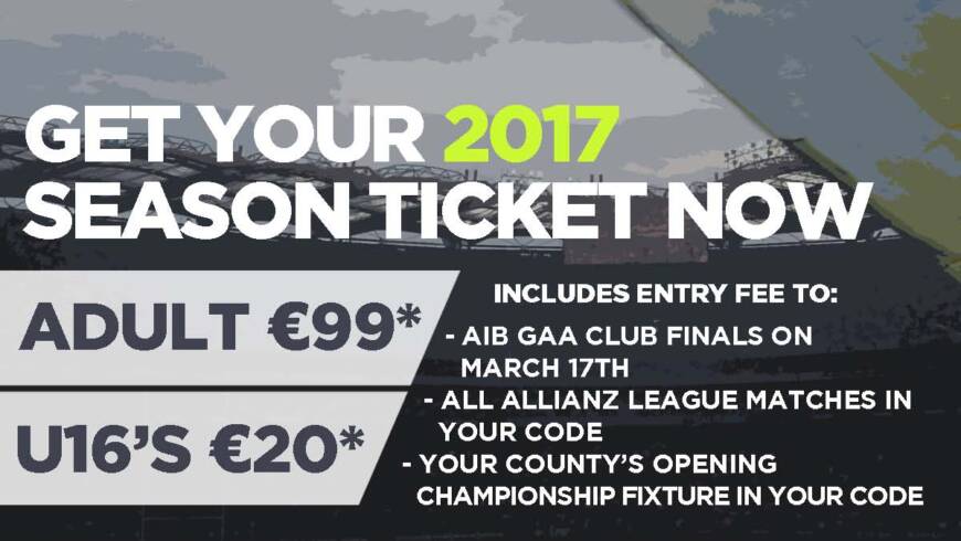 Get Your 2017 Season Ticket Now