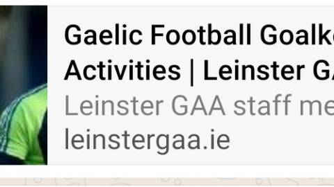 Gaelic Football Goalkeeping Activites