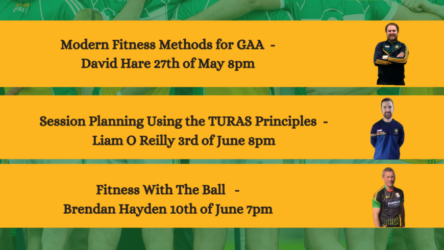 More Offaly GAA Coaching Webinars Coming Up