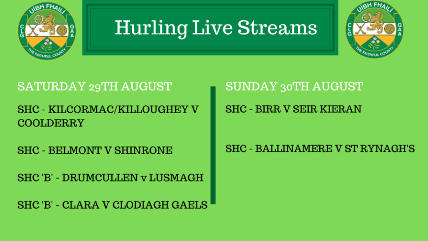 Exciting Weekend Of Hurling Action In Store