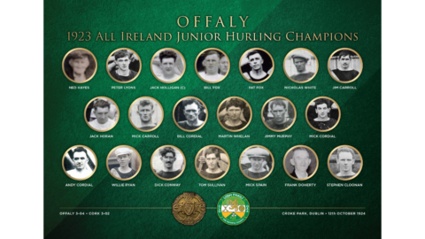 Centenary Commemoration For Offaly Junior Hurling Champions