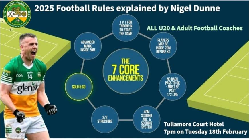 Information Evening On New Football Rules On 18 February