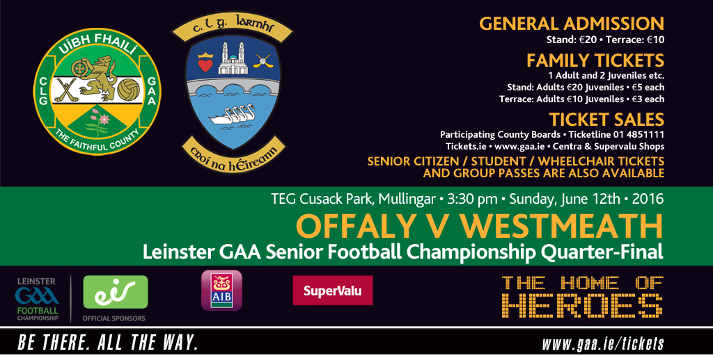 Offaly v Westmeath LSFC – Sunday 3:30pm Mullingar