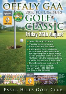 Support Offaly GAA Golf Classic – Sponsored by Tullamore Motors