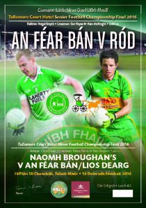 Sixty Page Match Programme for Sunday’s Football Finals