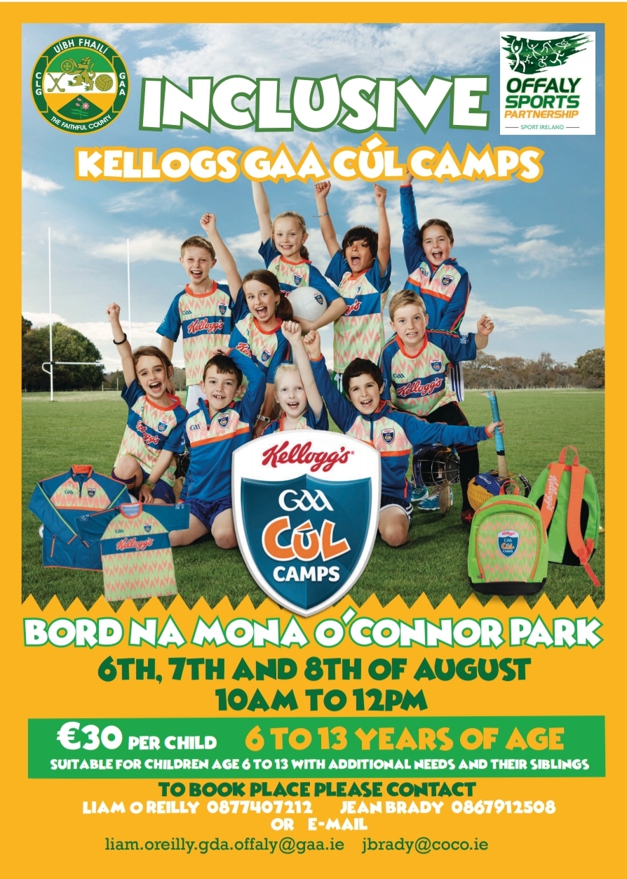Inclusive Kellogs GAA Cúl Camps